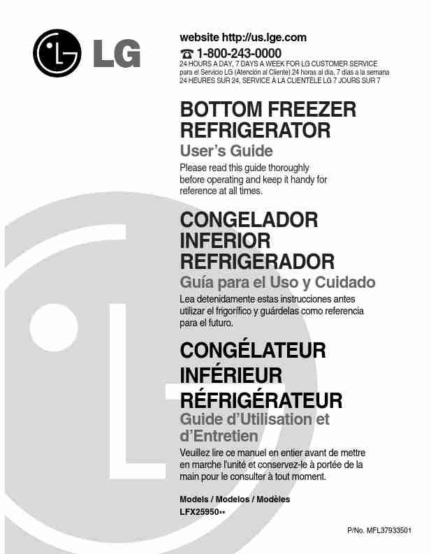 LG Electronics Refrigerator LFX25950-page_pdf